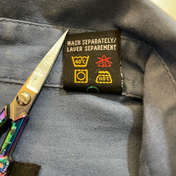 Grizzly mens shirt short sleeve blue size large - Picture 6 of 9